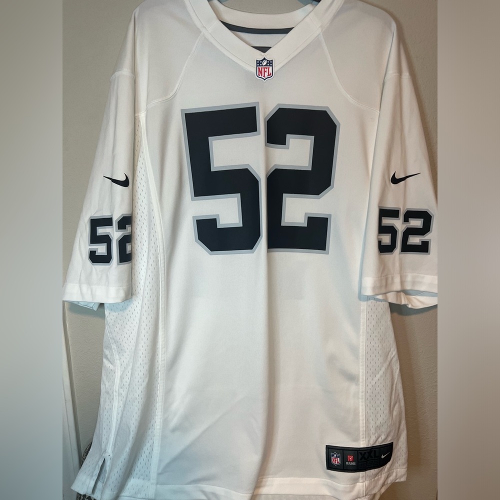 Nike NFL Oakland Raiders Jersey #52 MACK size 2X Las Vegas Raiders